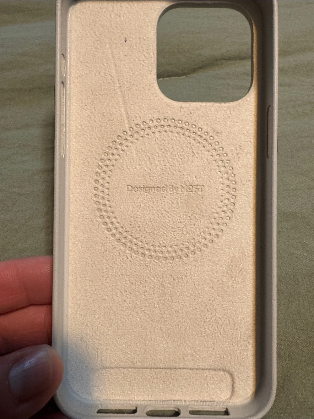 White Leather-Look Phone Case for Cell Phones